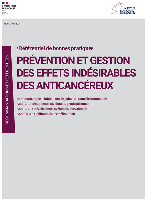 Prévention et gestion des effets indésirables des anticancéreux